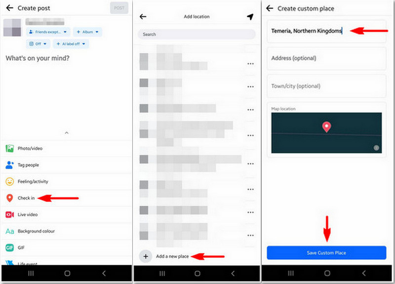 Facebook Change Location