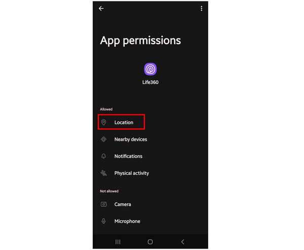 Life App Permission Location