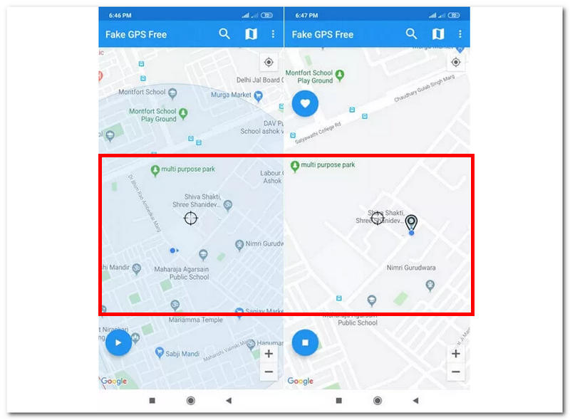 Open The Location Spoofing App