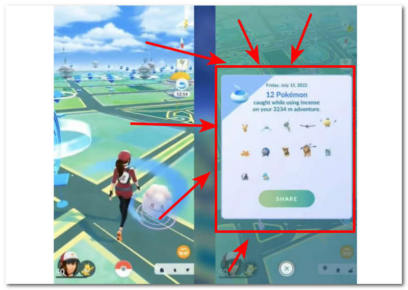 Pokemon Go Incense Effect