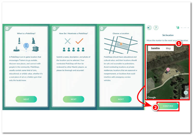 Pokestop Set Location