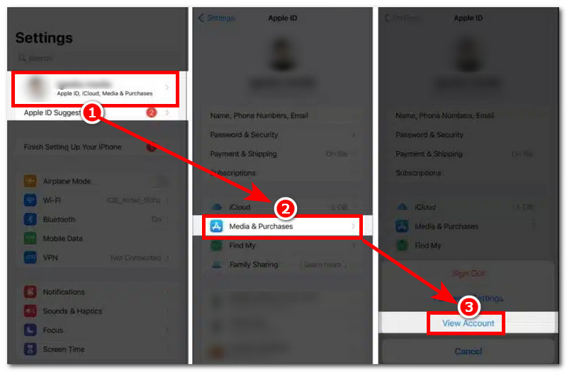 Go to iPhone Settings
