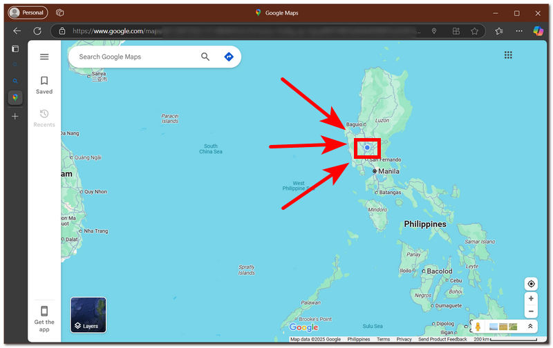 Open Google Maps