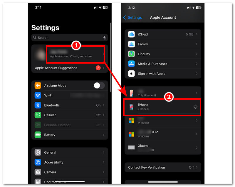 Open Iphone Settings