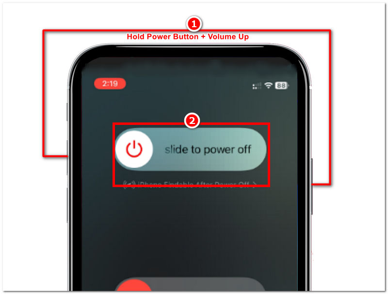 Restart iPhone