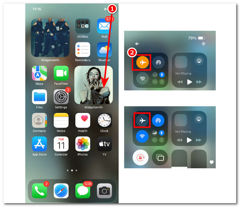Turn Off Airplane Mode