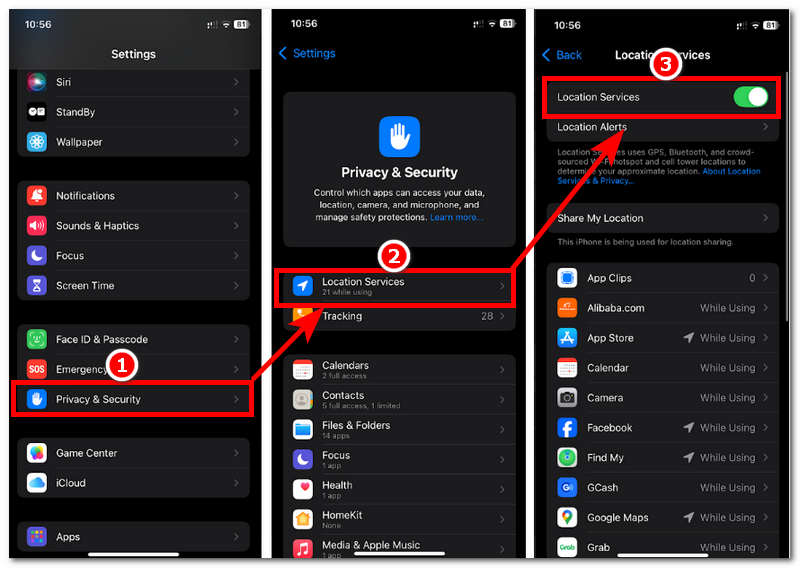 Turn on And Off Location Services