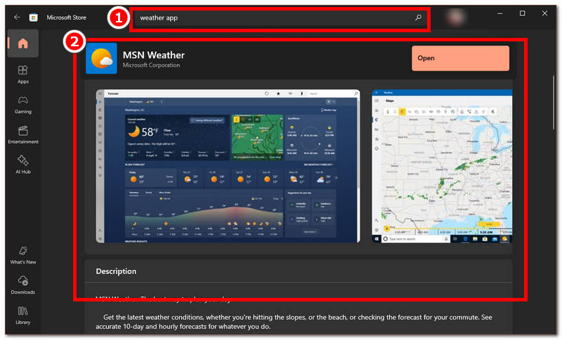Update Weather App