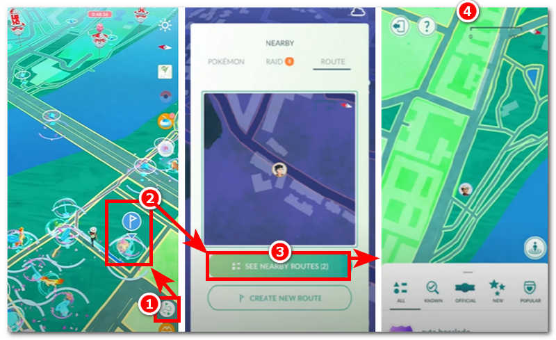 Find And Walk On Nearby Routes
