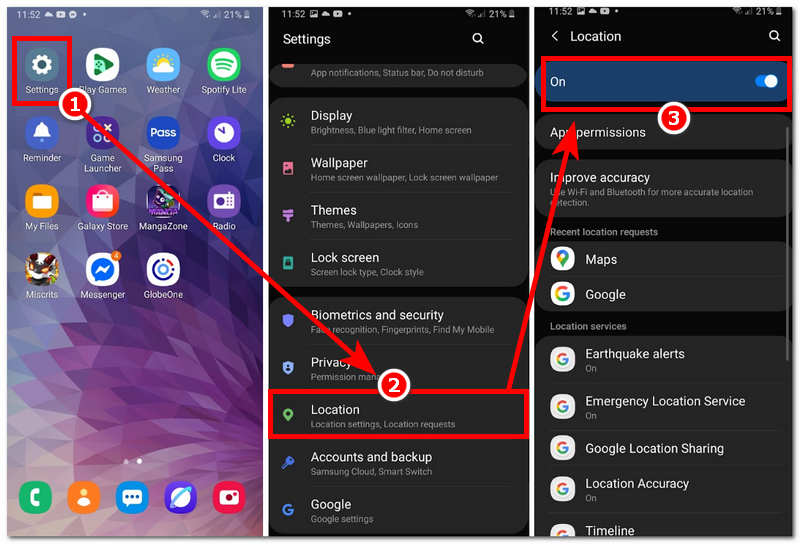 Turn Off Location Android